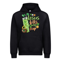 Black st. patricks day jesus fills my cup Urban Hoodie - MaliasSmallBusiness