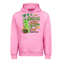 Fuchsia Pink st. patricks day jesus fills my cup Urban Hoodie - MaliasSmallBusiness