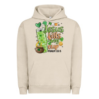 Pigment French Oak st. patricks day jesus fills my cup Urban Hoodie - MaliasSmallBusiness