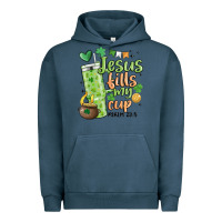 Pigment Midnight Navy st. patricks day jesus fills my cup Urban Hoodie - MaliasSmallBusiness