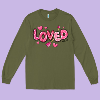 Long Sleeve Tee loved valentines day