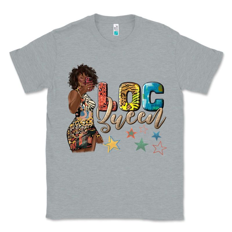 Afro Woman Loc Queen Classic Tee by texasbilliewilder | Teevron