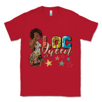 Red afro woman loc queen Classic Tee - texasbilliewilder