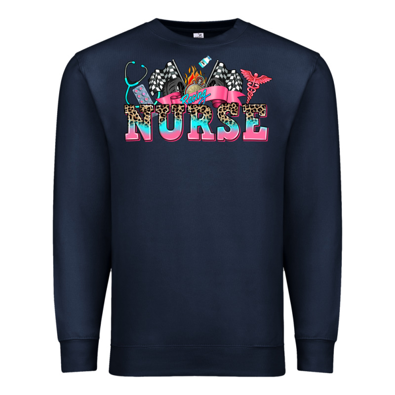 Nurse With Race And Oto Equipment Premium Sweatshirt by AdoDesignShop | Teevron