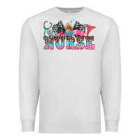 Oatmeal Heather nurse with race and oto equipment Premium Sweatshirt - AdoDesignShop