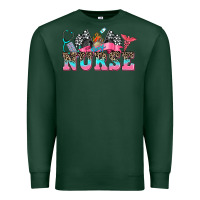 Sports Green nurse with race and oto equipment Premium Sweatshirt - AdoDesignShop