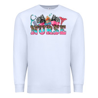 White nurse with race and oto equipment Premium Sweatshirt - AdoDesignShop