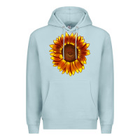 Blue Mist tiger eyes sunflower Premium Hoodie - LillyAllenDesigns