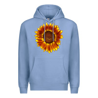 Colony Blue tiger eyes sunflower Premium Hoodie - LillyAllenDesigns