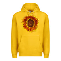 Lemon tiger eyes sunflower Premium Hoodie - LillyAllenDesigns