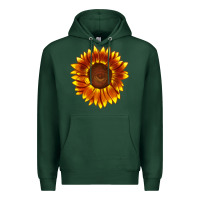Sports Green tiger eyes sunflower Premium Hoodie - LillyAllenDesigns