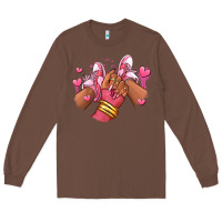 Chestnut valentines day afro girl sneakers Long Sleeve Tee - RanaPortraitStore