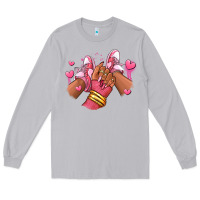 Moon Dust valentines day afro girl sneakers Long Sleeve Tee - RanaPortraitStore