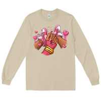 Mushroom valentines day afro girl sneakers Long Sleeve Tee - RanaPortraitStore