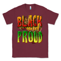 Burgundy black and proud Classic Tee - texasbilliewilder