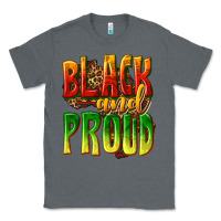 Charcoal Heather black and proud Classic Tee - texasbilliewilder