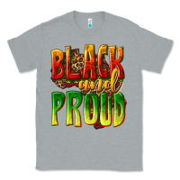 Heather Grey black and proud Classic Tee - texasbilliewilder