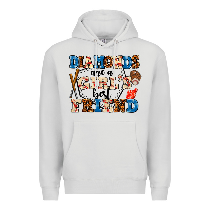 Diamonds Are A Girl's Best Friend Premium Hoodie by AdoDesignShop | Teevron