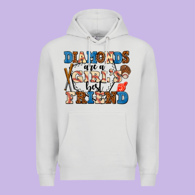 Diamonds Are A Girl's Best Friend Premium Hoodie Designed By Adodesignshop
