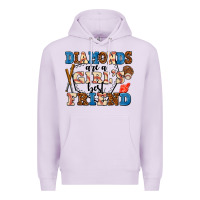 Lilac diamonds are a girl's best friend Premium Hoodie - AdoDesignShop