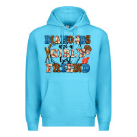 Ocean Blue diamonds are a girl's best friend Premium Hoodie - AdoDesignShop