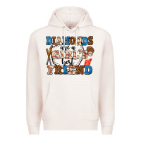 Pale Pink diamonds are a girl's best friend Premium Hoodie - AdoDesignShop