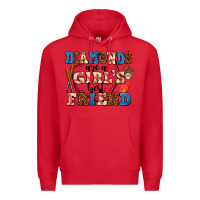 Red diamonds are a girl's best friend Premium Hoodie - AdoDesignShop