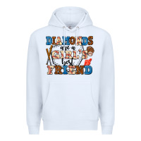 White diamonds are a girl's best friend Premium Hoodie - AdoDesignShop