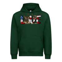 Forest Green love army Urban Hoodie - MaliasSmallBusiness