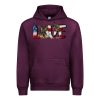 Mauve Wine love army Urban Hoodie - MaliasSmallBusiness