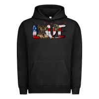 Pigment Black love army Urban Hoodie - MaliasSmallBusiness