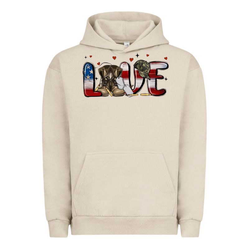 Love Army Urban Hoodie by MaliasSmallBusiness | Teevron