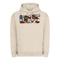Pigment French Oak love army Urban Hoodie - MaliasSmallBusiness