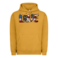 Pigment Peanut Butter love army Urban Hoodie - MaliasSmallBusiness