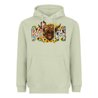 Matcha mom highland cow Heavyweight Hoodie - RacoonDesign