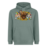 Sage mom highland cow Heavyweight Hoodie - RacoonDesign
