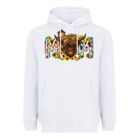 White mom highland cow Heavyweight Hoodie - RacoonDesign