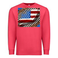Cardinal American flag and racee flag Premium Sweatshirt - AdoDesignShop