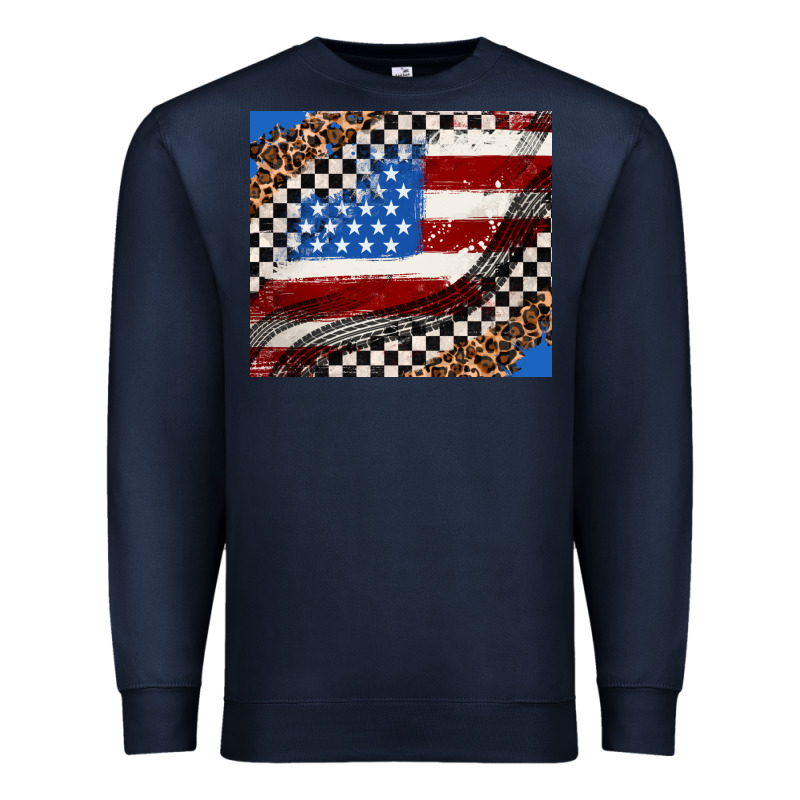 American Flag And Racee Flag Premium Sweatshirt by AdoDesignShop | Teevron