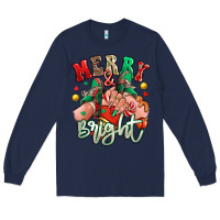 Navy merry and bright caucasian girl sneakers Long Sleeve Tee - RanaPortraitStore