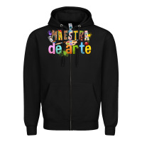 Black maestra de arte Zipper Hoodie - texasbilliewilder