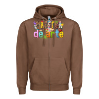 Chestnut maestra de arte Zipper Hoodie - texasbilliewilder