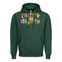 Sports Green maestra de arte Zipper Hoodie - texasbilliewilder