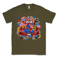 Army Green usa truck Classic Tee - Zillion Design Studio