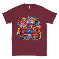 Burgundy usa truck Classic Tee - Zillion Design Studio