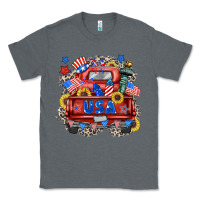 Charcoal Heather usa truck Classic Tee - Zillion Design Studio