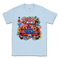 Dusty Blue usa truck Classic Tee - Zillion Design Studio