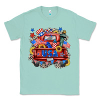 Seafoam usa truck Classic Tee - Zillion Design Studio