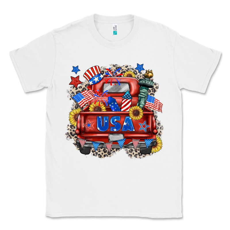 Usa Truck Classic Tee by Zillion Design Studio | Teevron
