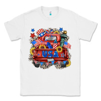 White usa truck Classic Tee - Zillion Design Studio